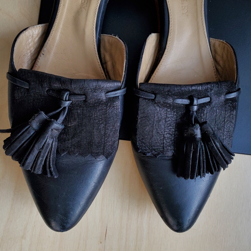 Size 8.5 Poppy Barley D'orsay flats in black